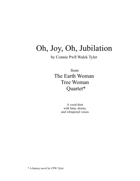 Oh Joy Oh Jubilation Sheet Music