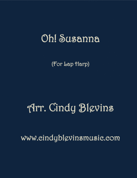 Free Sheet Music Oh Susanna Arranged For Lap Harp From My Book Feast Of Favorites Vol 3