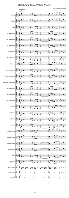 Oklahoma State Police March Sheet Music