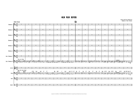Free Sheet Music Ol Man River Trombone Octet With Rhythm Section
