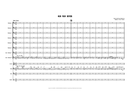 Ol Man River Trombone Octet With Rhythm Section Sheet Music