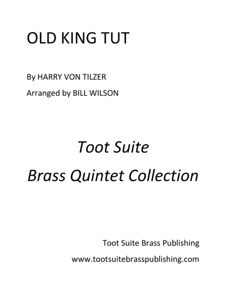 Old King Tut Sheet Music