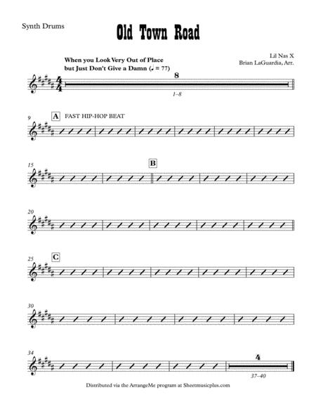 Old Town Road For Chamber Ensemble Sheet Music