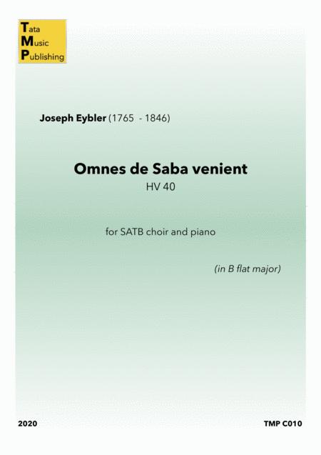 Free Sheet Music Omnes De Saba Venient