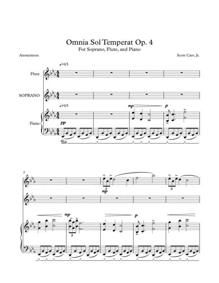 Omnia Sol Temperat Op 4 Sheet Music