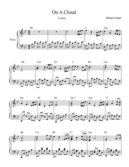 On A Cloud Sheet Music