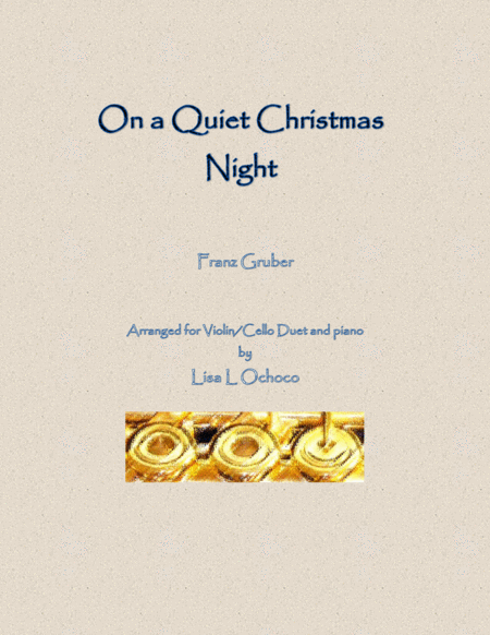 Free Sheet Music On A Quiet Christmas Night For Violin Cello And Piano
