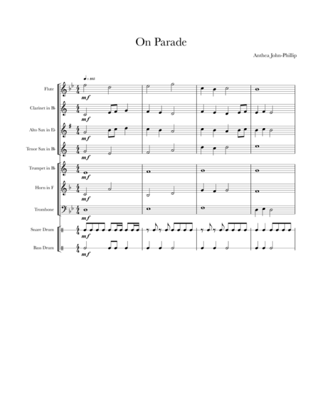 Free Sheet Music On Parade