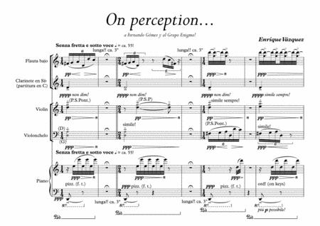 On Perception Sheet Music