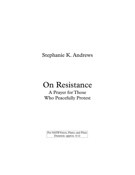 Free Sheet Music On Resistance