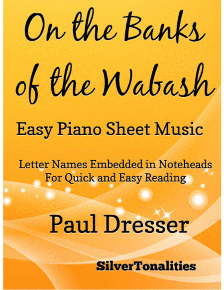 On The Banks Of The Wabash Easy Piano Sheet Music Sheet Music