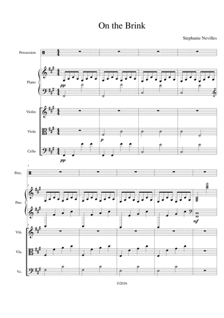 On The Brink Sheet Music