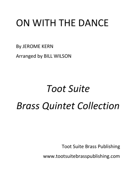 Free Sheet Music On With The Dance