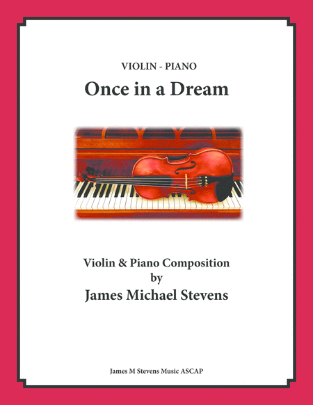 Once In A Dream Violin Piano Sheet Music