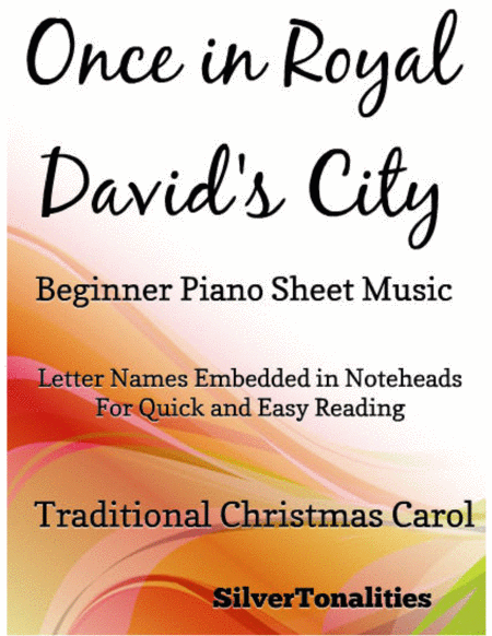 Free Sheet Music Once In Royal Davids City Beginner Piano Sheet Music