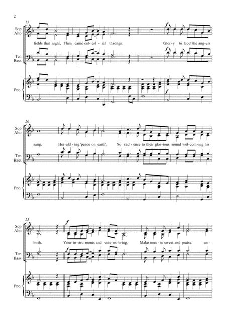 Free Sheet Music Once More We Turn To Bethlehem Satb