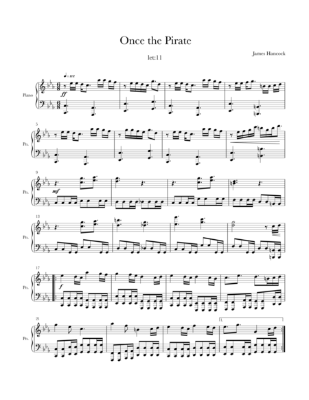 Once The Pirate Sheet Music