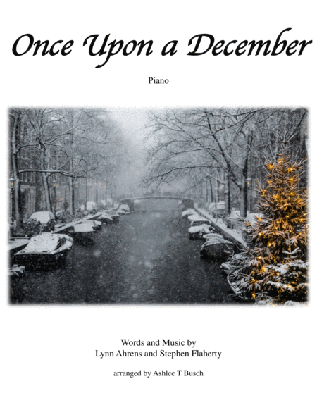 Once Upon A December For Piano Sheet Music