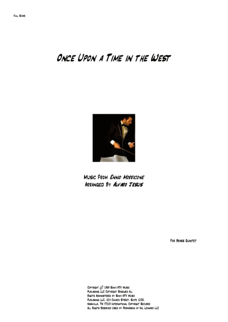 Free Sheet Music Once Upon A Time In The West