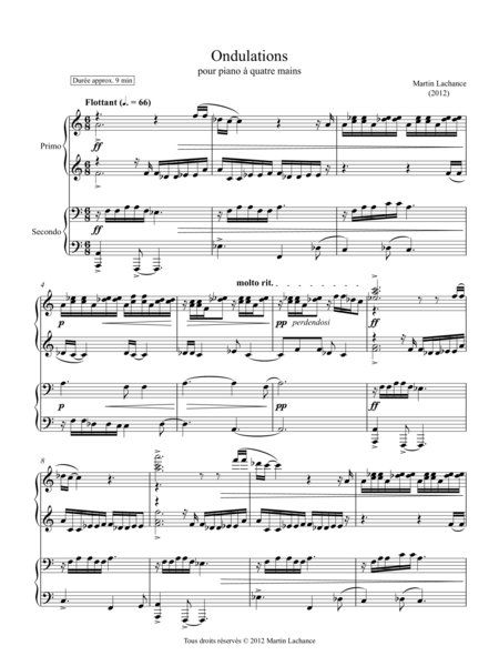 Ondulations Sheet Music