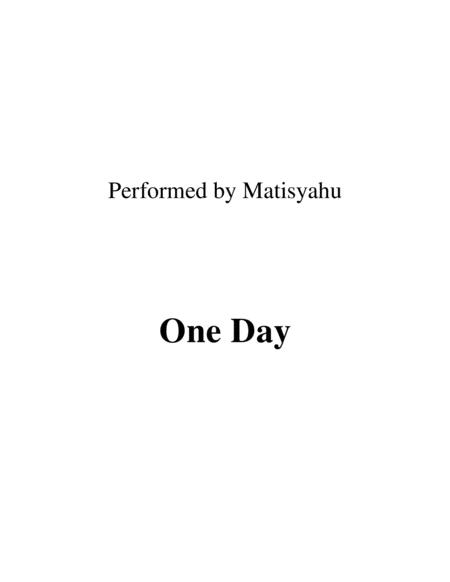 One Day Lead Sheet Performed By Matishayu Sheet Music