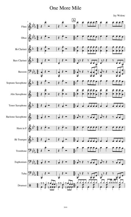 Free Sheet Music One More Mile