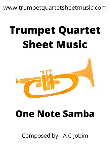 One Note Samba Samba De Uma Nota So Trumpet Quartet Sheet Music