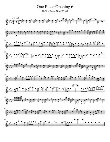 One Piece Opening 6 Sheet Music