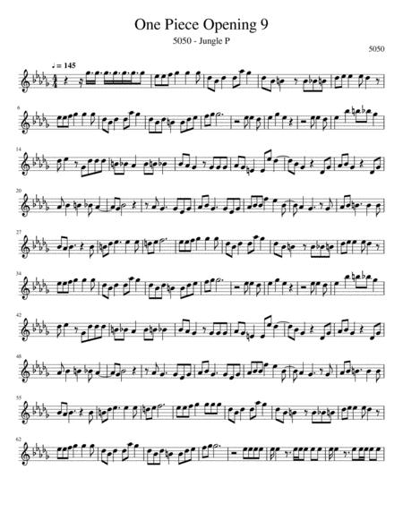 Free Sheet Music One Piece Opening 9