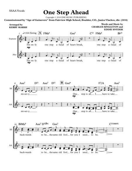 One Step Ahead Sheet Music