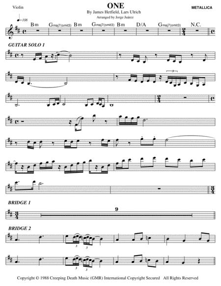 One Violin Sheet Music