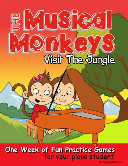 One Week Practice Fun For Young Piano Students Learn About Jungle Instruments Sheet Music