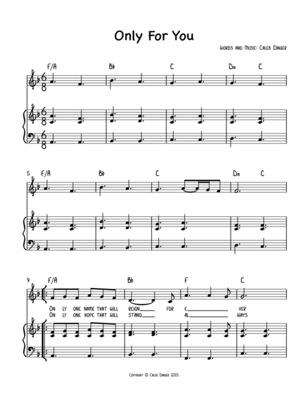 Free Sheet Music Only For You
