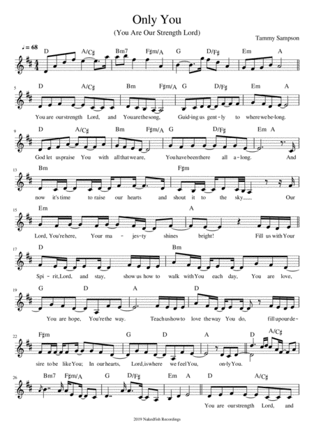 Only You Lead Sheet Sheet Music