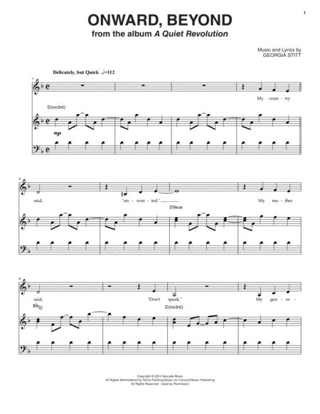 Free Sheet Music Onward Beyond