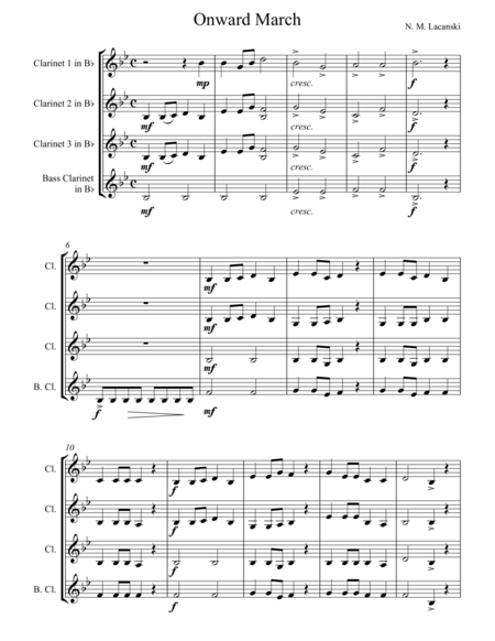 Onward March Sheet Music