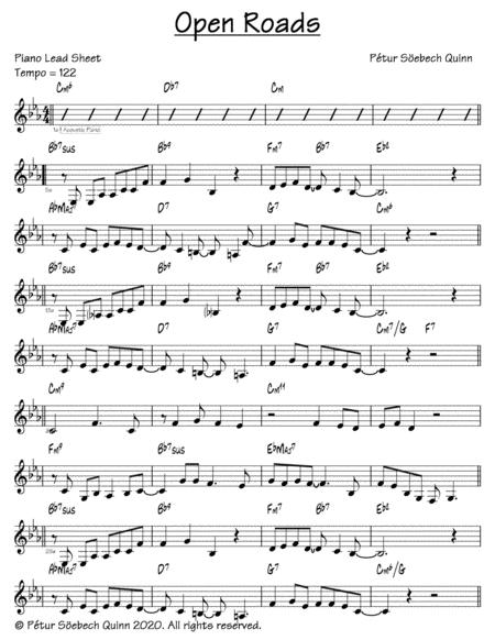 Open Roads Sheet Music