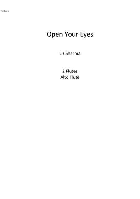 Free Sheet Music Open Your Eyes