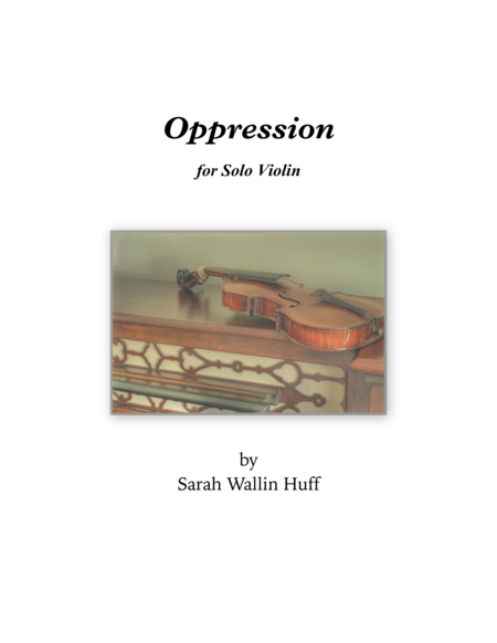 Oppression Sheet Music