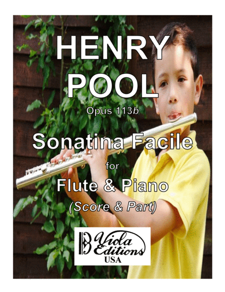 Opus 113b Sonatina Facile For Flute Piano In F Do Score Part Sheet Music