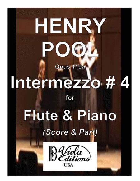 Opus 119a Intermezzo For Flute Piano Score Part Sheet Music