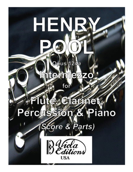 Free Sheet Music Opus 124a Intermezzo For Flute A Clarinet Percussion Piano Score Parts