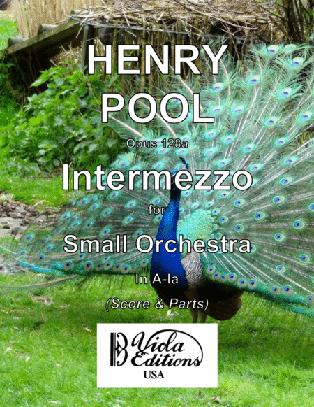 Free Sheet Music Opus 128a Intermezzo For Small Orchestra In E La