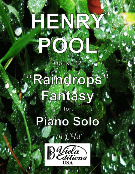 Opus 142 Raindrops Fantasy For Piano Solo In C La Sheet Music