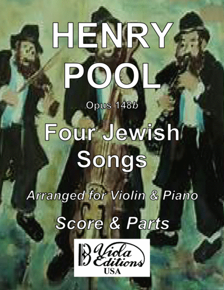 Free Sheet Music Opus 148b Four Jewish Songs For Violin Piano Score Parts