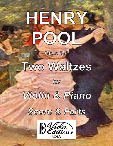 Opus 151 Two Waltzes For Violin Piano Score Parts Sheet Music