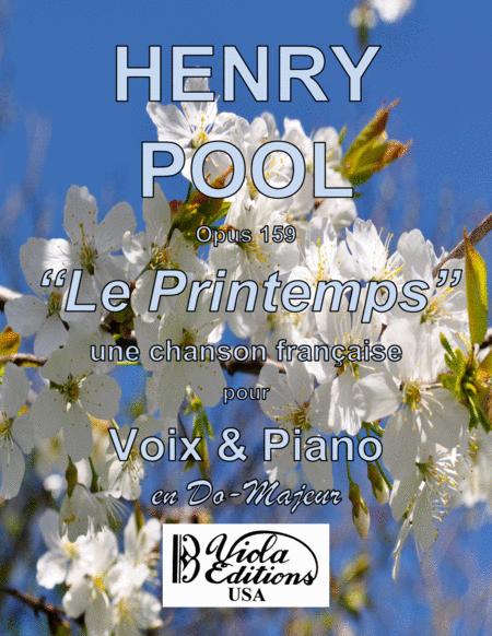 Opus 159 Le Printemps Une Chanson Franaise Pour Voix Et Piano En Do Majeur Sheet Music