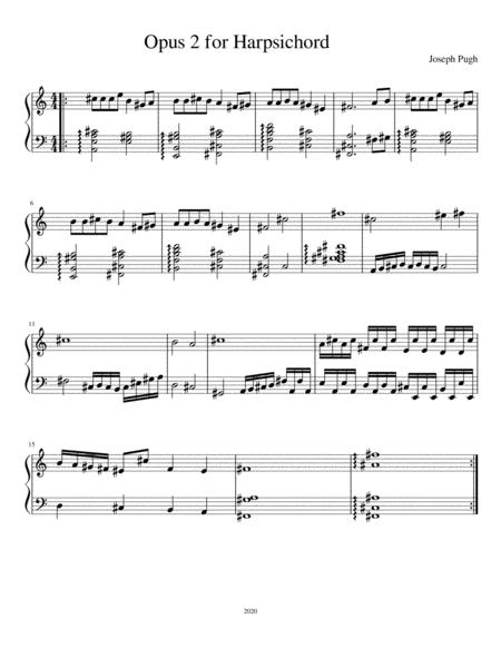 Free Sheet Music Opus 2