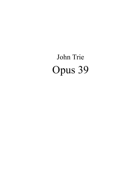 Free Sheet Music Opus 39