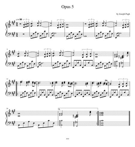 Opus 5 Sheet Music